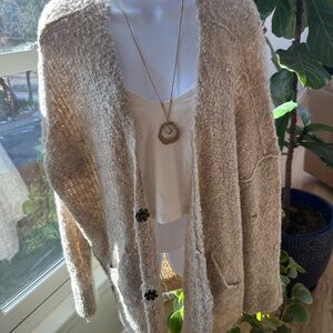 Free People Cream Women's Cardigan